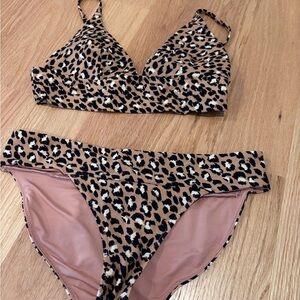Aerie Leopard Print Bikini Set